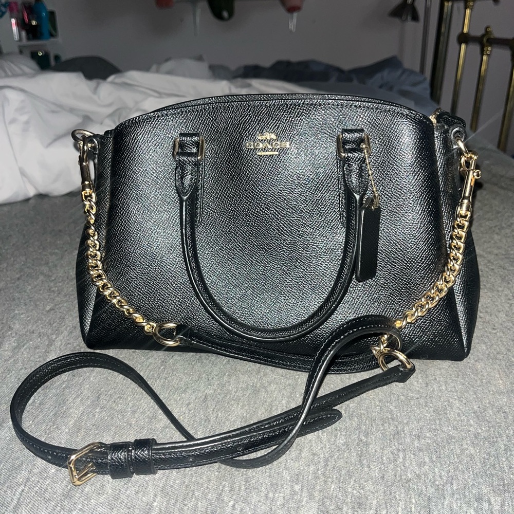 Black Leather Coach Purse